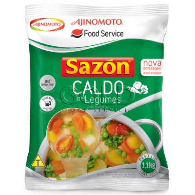 12480 - caldo de legumes e verduras Sazón 1,1kg rende 55L