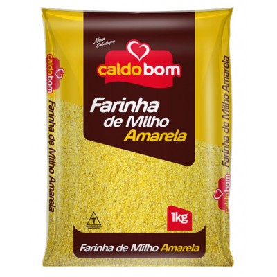 12579 - Farinha de milho amarelo Caldo Bom 1kg