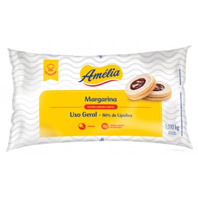 12696 - margarina com sal 80% lipídios Amélia 1,01kg
