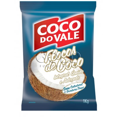 12736 - coco flocos úmido e adoçado Coco do Vale 1kg