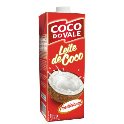 12738 - leite coco 20% gordura Coco do Vale TP 1L tradicional