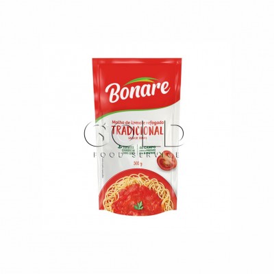 12863 - molho tomate tradicional Bonare sachê 300g