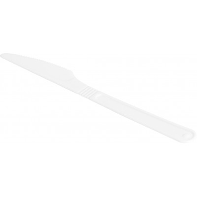 13188 - faca refeição forte branca Strawplast 500un