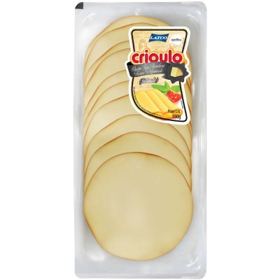 13216 - queijo provolone fresco defumado fatiado Crioulo 150g