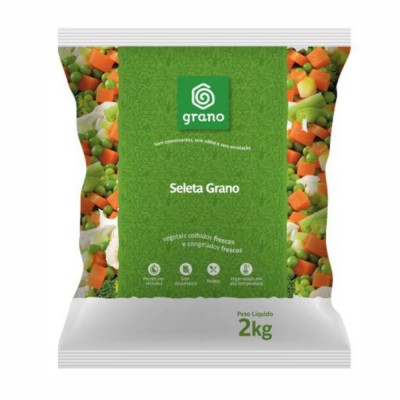13286 - seleta Grano 2kg - cenoura, ervilha, couve-flor, brócolis, vagem