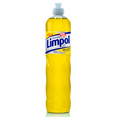 13523 - detergente 500ml neutro amarelo Limpol