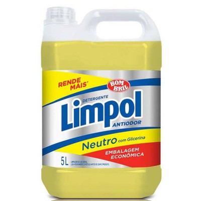 13641 - detergente 5L neutro amarelo Limpol