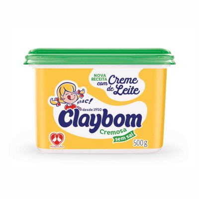 14099 - margarina sem sal 50% lipídios Claybom 500g