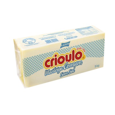 14474 - manteiga sem sal Crioulo 5kg