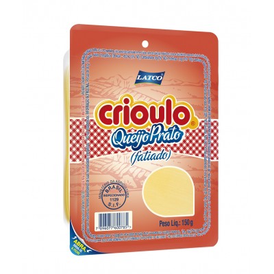 14742 - queijo prato fatiado Crioulo 150g