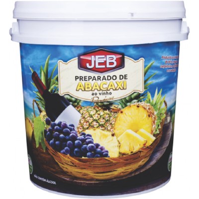 14912 - preparado de abacaxi ao vinho JEB balde 4,1kg
