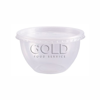 15062 - pote 500ml transparente redondo bowl com tampa freezer/micro Prafesta 20un