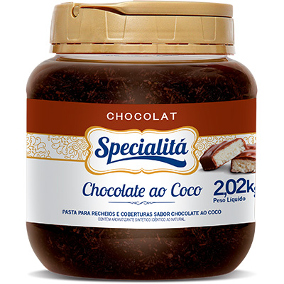 15123 - Specialitá chocolat sabor chocolate ao coco 2,02kg