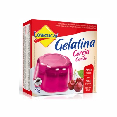 15222 - gelatina diet cereja Lowçúcar 10g