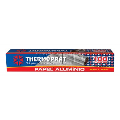 15409 - papel alumínio 30cm x 100mt Thermoprat