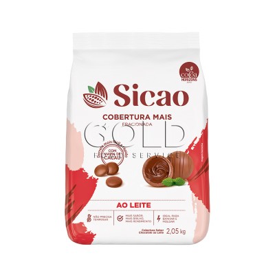 15606 - cobertura chocolate ao leite gotas 2,05kg Sicao mais