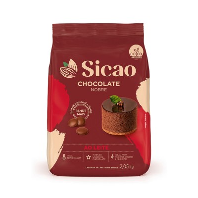 15625 - chocolate ao leite gotas 2,05kg Sicao Nobre