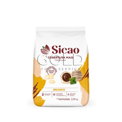 15655 - cobertura chocolate branco gotas 2,05kg Sicao mais