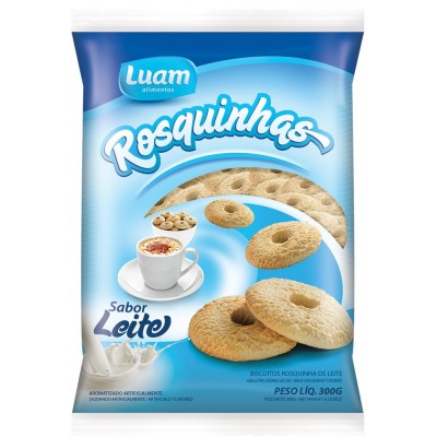 15884 - biscoito rosquinha leite Luam 300g