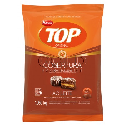 15921 - cobertura chocolate ao leite gotas 1,01kg Top Harald