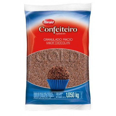 15929 - granulado macio chocolate preto 1,01kg Confeiteiro Harald