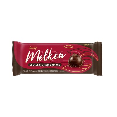 15955 - chocolate meio amargo barra 1,01kg Melken Harald