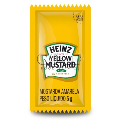 15968 - sachê mostarda amarela Heinz 176 x 5g