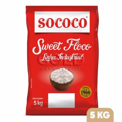 16000 - coco flocos úmido e adoçado Sweet floco Sococo 5kg