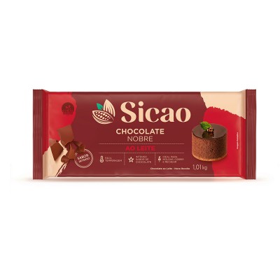16004 - chocolate ao leite barra 1,01kg Sicao Nobre