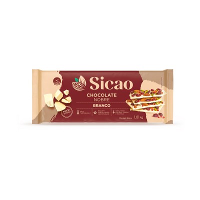 16006 - chocolate branco barra 1,01kg Sicao Nobre
