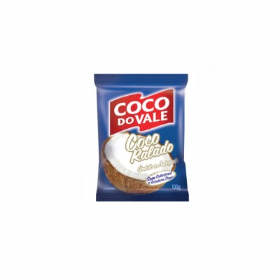 16021 - coco ralado 100g úmido e adoçado Coco do Vale