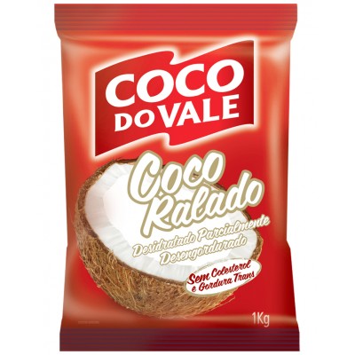 16029 - coco ralado 1kg puro desidratado não adoçado Coco do Vale