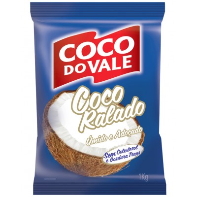 16031 - coco ralado 1kg úmido e adoçado Coco do Vale