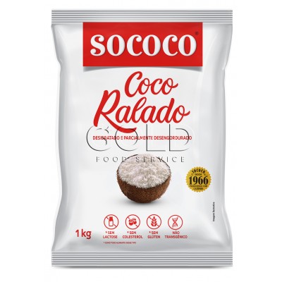 16220 - coco ralado 1kg puro desidratado não adoçado Sococo