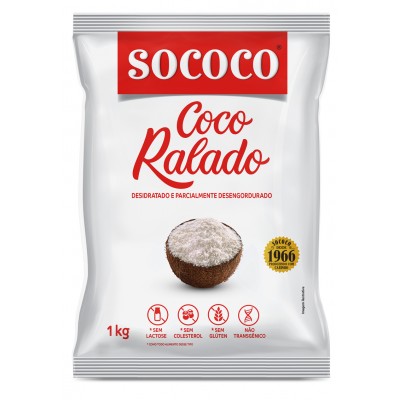 16220 - coco ralado 1kg puro desidratado não adoçado Sococo