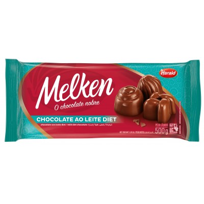 16277 - chocolate ao leite barra zero açúcar 500g Melken Harald