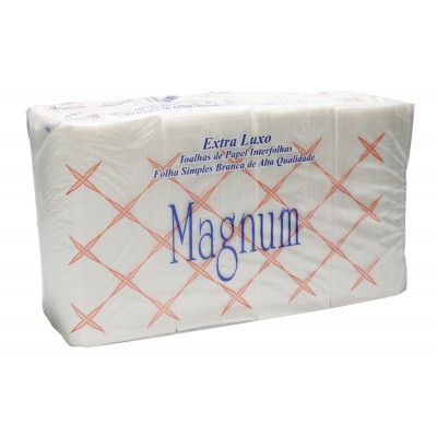 17003 - toalha papel interfolha folha simples Magnum 20 x 20cm 1.000fl 100% 20gr