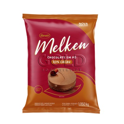 17339 - chocolate pó 33% cacau 1,05kg Melken Harald