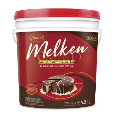 17369 - ganache chocolate meio amargo 4kg Melken Harald