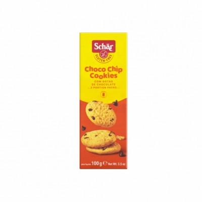 17579 - biscoito choco chip cookies 3 x 33g sem glúten Schär 100g