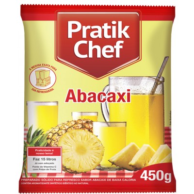 17771 - refresco abacaxi Pratik chef 450g rende 15lt