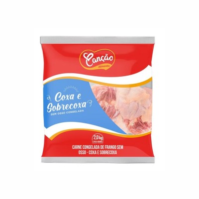 17871 - Frango - coxa e sobrecoxa sem osso com pele Canção 2kg