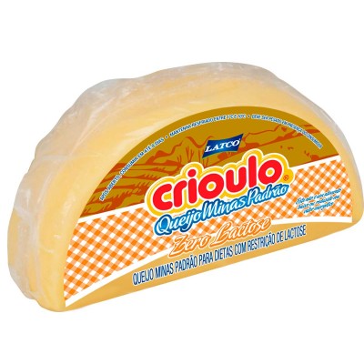 18025 - queijo minas padrão meia lua zero lactose Crioulo +/- 450g