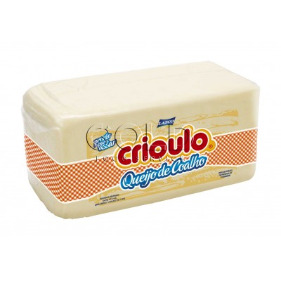 18032 - queijo coalho Crioulo barra +/- 3,8kg