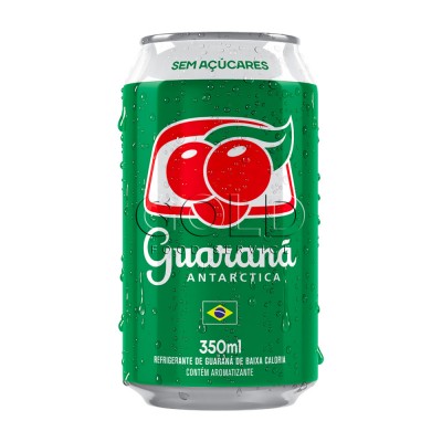 18268 - refrigerante lata 350ml Guaraná Antarctica zero 12un