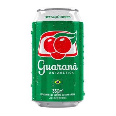 18268 - refrigerante lata 350ml Guaraná Antarctica zero 12un