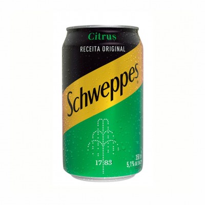 18470 - refrigerante lata 350ml Schweppes citrus 6un