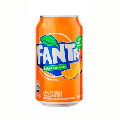 18480 - refrigerante lata 350ml Fanta laranja 6un
