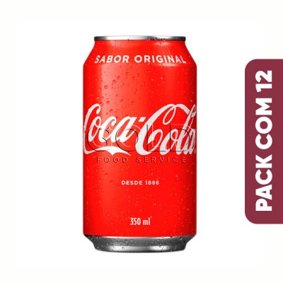 18486 - refrigerante lata 350ml Coca-Cola 12un