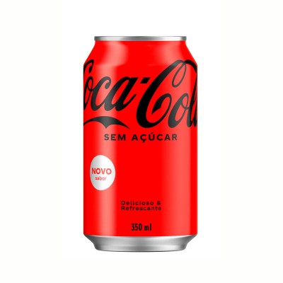 18487 - refrigerante lata 350ml Coca-Cola zero 6un